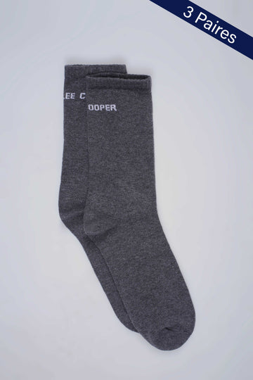 Socks24-Long-AnthraciteMarl Chaussettes